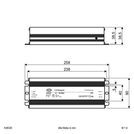 EVN 48V/DC LED-Netzgerät K48320