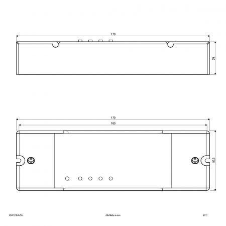EVN KNX-Dimm-Aktor für 12, 24, 36, 48V/DC KNX12364X5A