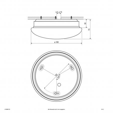 EVN LED Anbauleuchte, IP54 L180080125