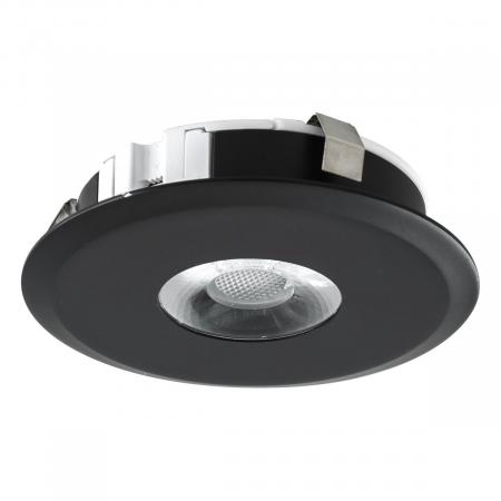 EVN L23060902 LED Deckeneinbauleuchte Schwarz Ø82 mm Einbaudurchmesser 68 mm