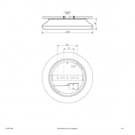 EVN LED Anbauleuchte mit Bewegungsmelder L30180125BM