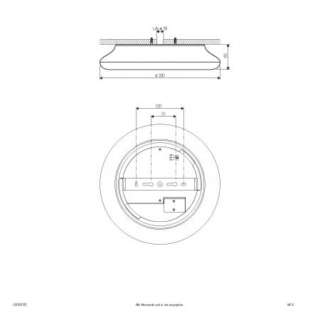 EVN LED Anbauleuchte mit einstellbarer Farbtemperatur L30180125