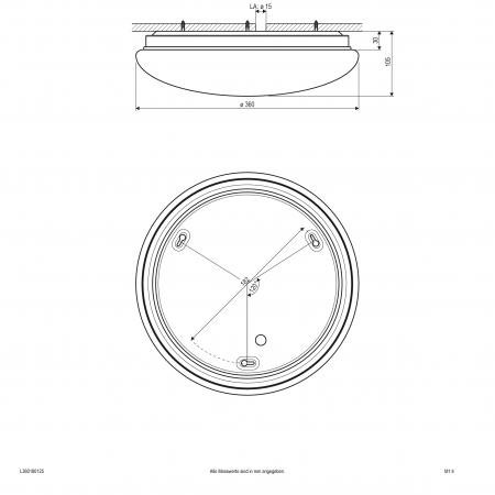 EVN LED Anbauleuchte, IP54 L360180125