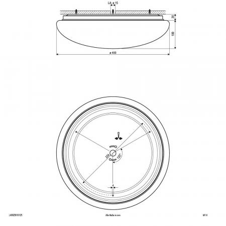 EVN Helle Profi LED-Deckenleuchte rund weiß IP20 25W drei  Farbtemperaturen einstellbar von warm- bis kaltweiß