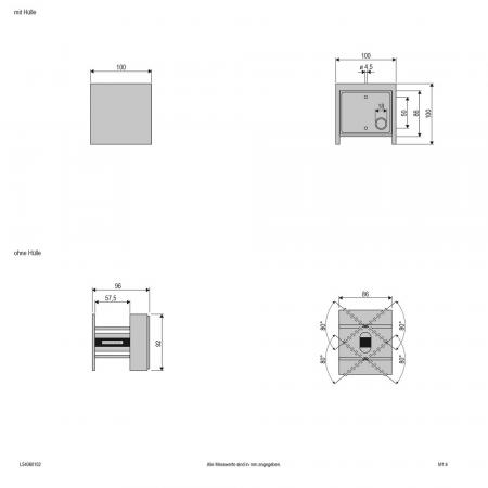 EVN LED Wandlkeuchte up&down Licht weiß IP54 3000K innen & außen