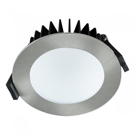 LED Deckeneinbauleuchte 11-15W 3000K/4000K DALI-2 IP54 Chrom Ø120mm Einbaudurchmesser 100mm