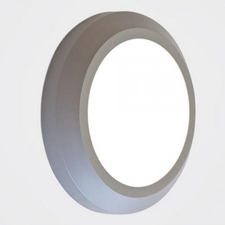 Graue runde EVN LED Wandleuchte für Innen & Außen IP65