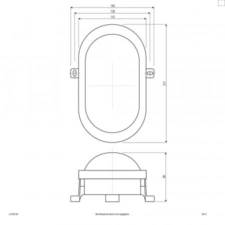 EVN LED Wandanbauleuchte weiß IP44 12W 4000K 960lm