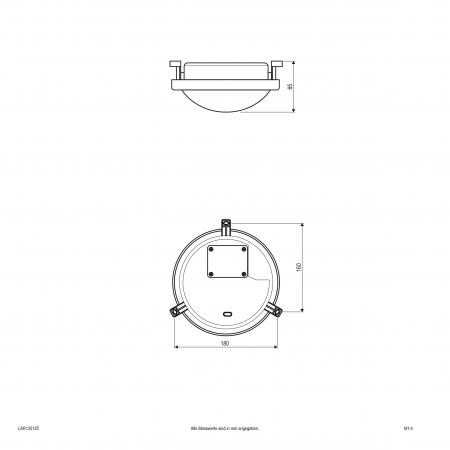 EVN Ovale LED-Anbauleuchte, IP44 LAR120125