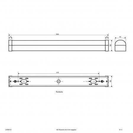 EVN LED Anbauleuchte, IP20, CCT- und Powerswitch LAS600125