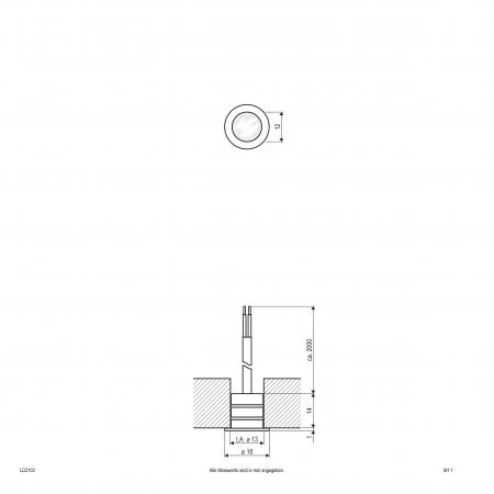 EVN LED-Lichtpunkt für Innen und Außen, IP68 LD2103