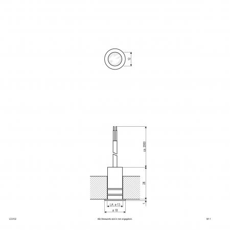EVN LED-Lichtpunkt für Innen und Außen, IP68 LD3102