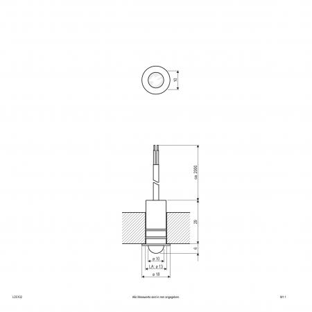 EVN LED-Lichtpunkt für Innen und Außen, IP68 LD5102