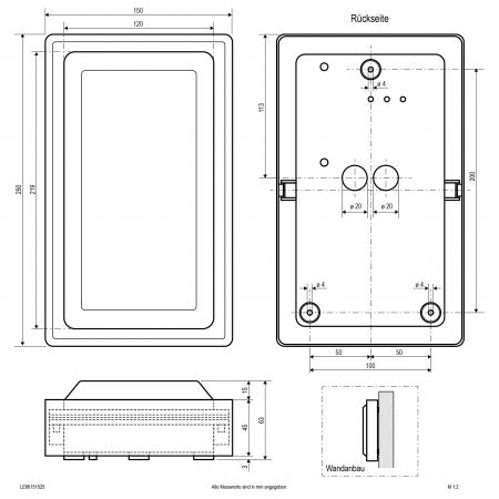 EVN LED Anbauleuchte aus Aluminium LE66151525