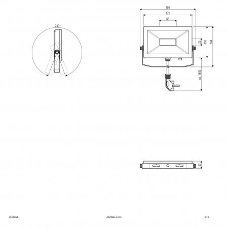 EVN LED Wallpainter, IP65 LFA1502B