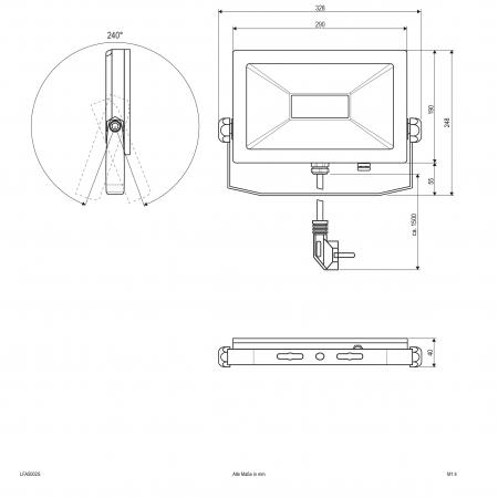 EVN LED Wallpainter, IP65 LFA5002S