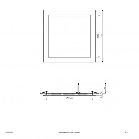 EVN LED Einbauleuchte LPQW303540