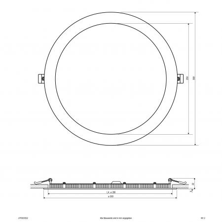EVN LED Einbaupanel LPR303502