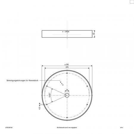 EVN Helle dimmbare LED-Deckenleuchte rund weiß IP20 30W 4000K neutralweißes Licht 2500lm