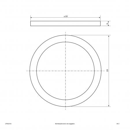 EVN Gehäusering EDS-Optik für LPRV220125 LPRV2213C