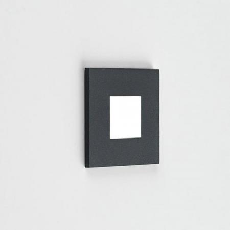 EVN LED Wandeinbauleuchte anthrazit IP44 1.8W 3000K warmweißes Licht feuchtraumgeeignet