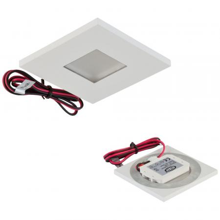 EVN LED Wandeinbauleuchte weiß IP44 12V/DC 0.6W 3000K EinbauØ55 warmweißem Licht feuchtraumgeeignet