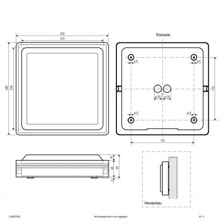 EVN LED Anbauleuchte aus Aluminium LQ66251525