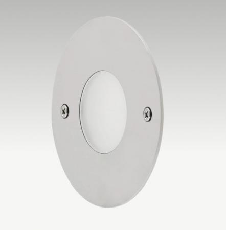 EVN LR0601A LED Wandeinbauleuchte 0,6W 6000K 12V DC IP44 Edelstahl Einbaudurchmesser 55 mm
