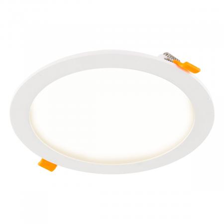 EVN LED Einbaupanel mit universalweißem Licht rund weiß IP44 16.5W 4000K 1320lm EinbauØ165