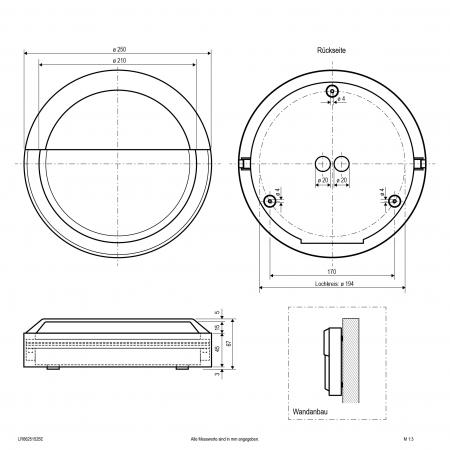 EVN LED Anbauleuchte aus Aluminium LR66251525E