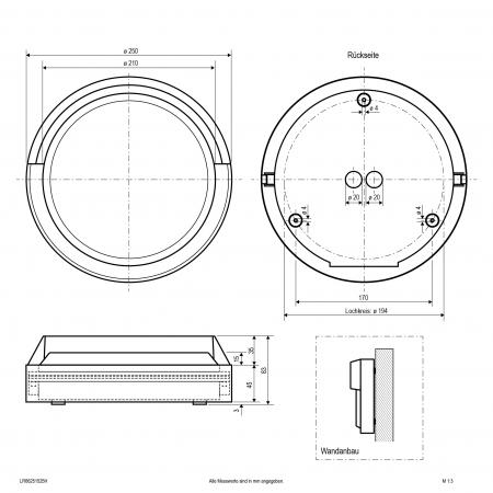 EVN LED Anbauleuchte aus Aluminium LR66251525H