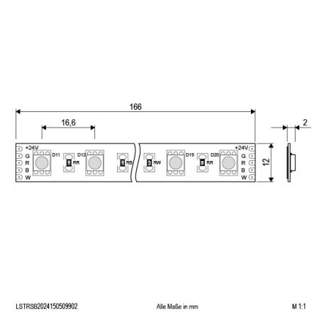 EVN Niedervolt LED-Strip, IP20, kürzbar LSTRSB2024150509902