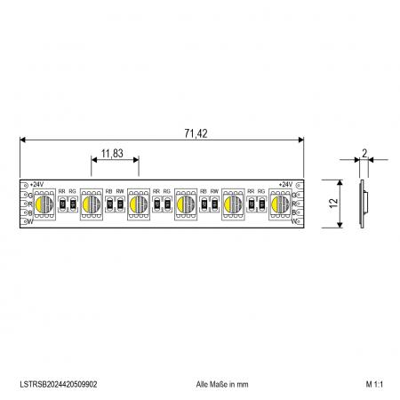EVN Niedervolt LED-Strip, IP20, kürzbar LSTRSB2024420509902