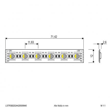 EVN Niedervolt LED-Strip, IP20, kürzbar LSTRSB2024420509940