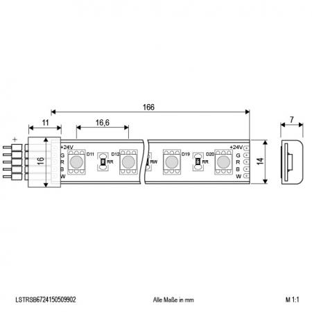 EVN Niedervolt LED-Strip, IP67, kürzbar LSTRSB6724150509902