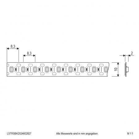 EVN Niedervolt LED-Strip, IP20, kürzbar LSTRSBK2024602827