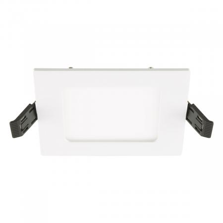 EVN LED Einbaupanel LTQ120125 7W 470lm 3000K/4000K weiß quadratisch IP54 Einbaudurchmesser 106 mm
