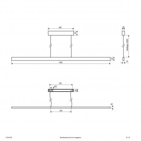 EVN LED Pendelleuchte mit CCT Switch LTS140125