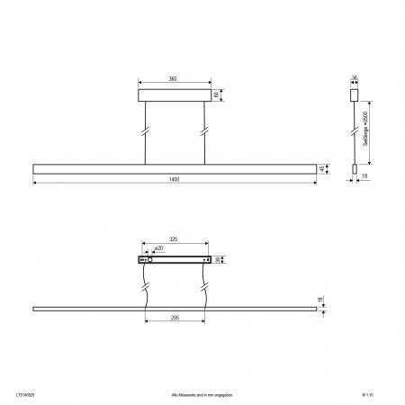 EVN LED Pendelleuchte mit CCT Switch LTS140925