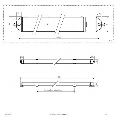 EVN LED-Sanierungseinsatz - Ersatz für T5 1,5m, DALI LUD5152840