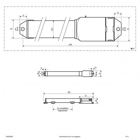 EVN LED-Sanierungseinsatz- Ersatz für T5 0,3m LUM5030602