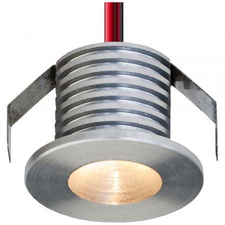 EVN Sehr sparsamer LED Decken-Einbaustrahler mit warmweißem Licht rund EDS IP20 1W 3000K EinbauØ20
