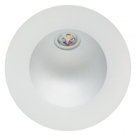 EVN LED Wand Einbaustrahler warmweißes Licht feuchtraumgeeignet in weiß IP54 2W 3000K EinbauØ60