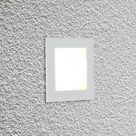 EVN LED Wand Einbaustrahler warmweißes Licht in weiß IP20 2.2W 3000K