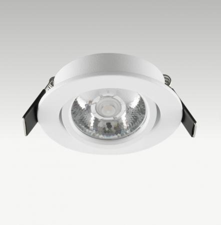 EVN P23030102 LED Deckeneinbauleuchte 3W 3000K Weiß schwenkbar IP20 Einbaudurchmesser 55 mm