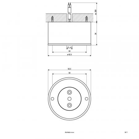 EVN P-LED Deckenanbauleuchte rund weiß IP20 5W 5000K kaltweißes Licht