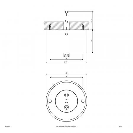 EVN P-LED Deckenanbauleuchte rund weiß IP20 5W 3000K 280lm