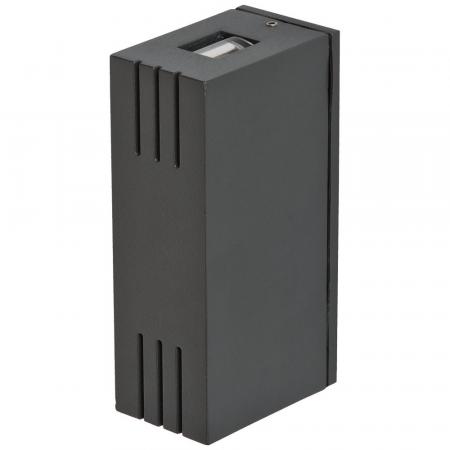 EVN außergewöhnliche Wandleuchte 2-flg  anthrazit IP54 warmweiße schmale Lichtkegel