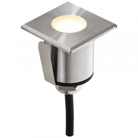 EVN P-LED Bodeneinbau Leuchte quadratisch P67 12V/DC 1W 3000K