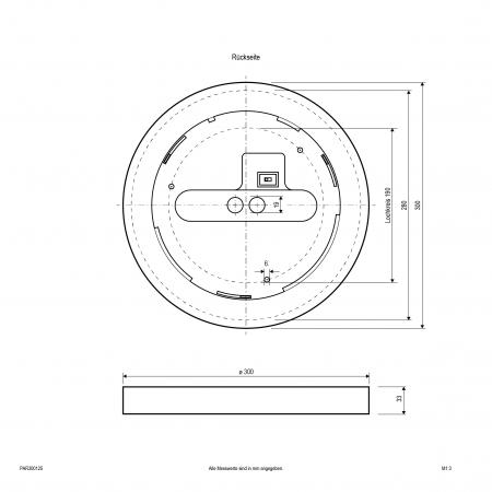 EVN LED Anbaupanel mit niedriger Aufbauhöhe PAR300125